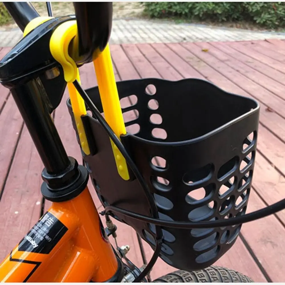 Kinder Kinder Kunststoff Fahrrad Lagerung Roller Lenker Student Vorne Korb Fahrrad Vorderen Träger Tasche Hinten Radfahren Zubehör – Detail 18