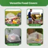 Picnic Food Covers for Outside Mesh: 3/6/12 Packs 17 Inch Pop Up Fine Fly Net for Fruit - Collapsible Screen Umbrella Food Tent 3