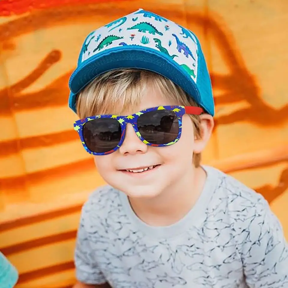 Zonnebril voor kinderen, dinosaurus-zonnebril, jongens Zonnebril voor kinderen, dinosaurus-zonnebril, jongens