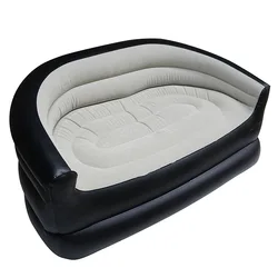 Outdoor Camping Double Inflatable Sofa Portable Folding Garden Terrace Beach Furniture Folding Round Waterproof Sofa Armchair