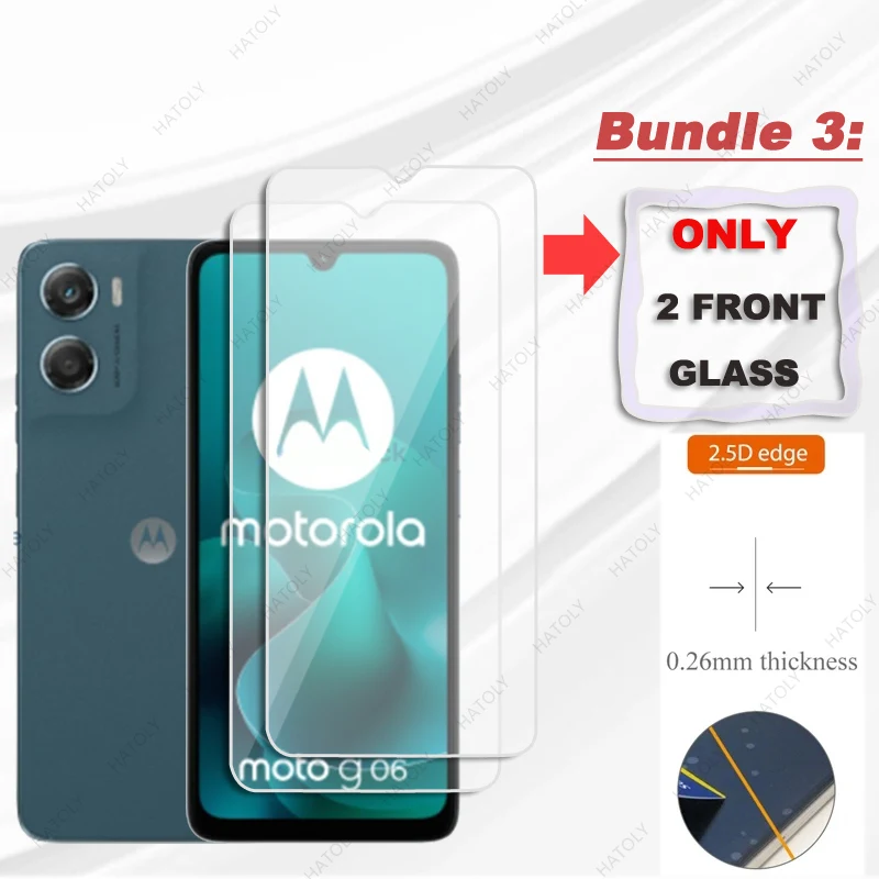 4PCS HD Clear Glass Screen and Camera Lens Protector Set
