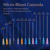 50pcs Disposable Blunt Tip Cannula Needle For Filler Injection 18G 21G 22G 23G 25G 27G 30G Uric Acid Facial Filling Nose 1 box 2