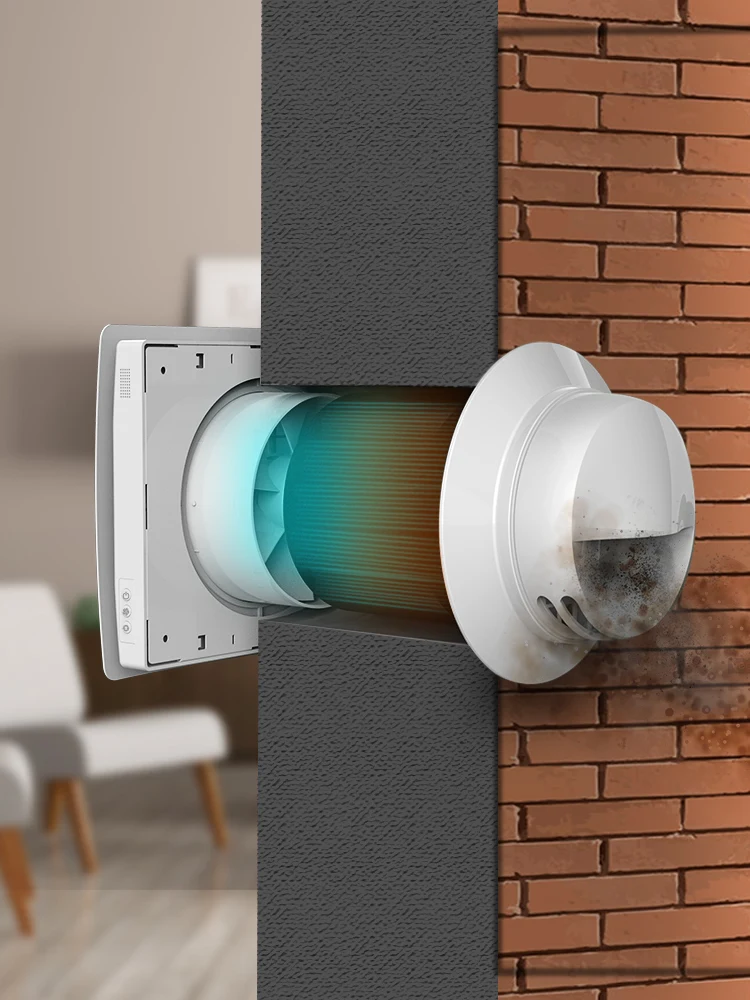 WIFI Recuperator Heat Recovery Unit Decentralized Ventilation System VT501  For Single Room - AliExpress