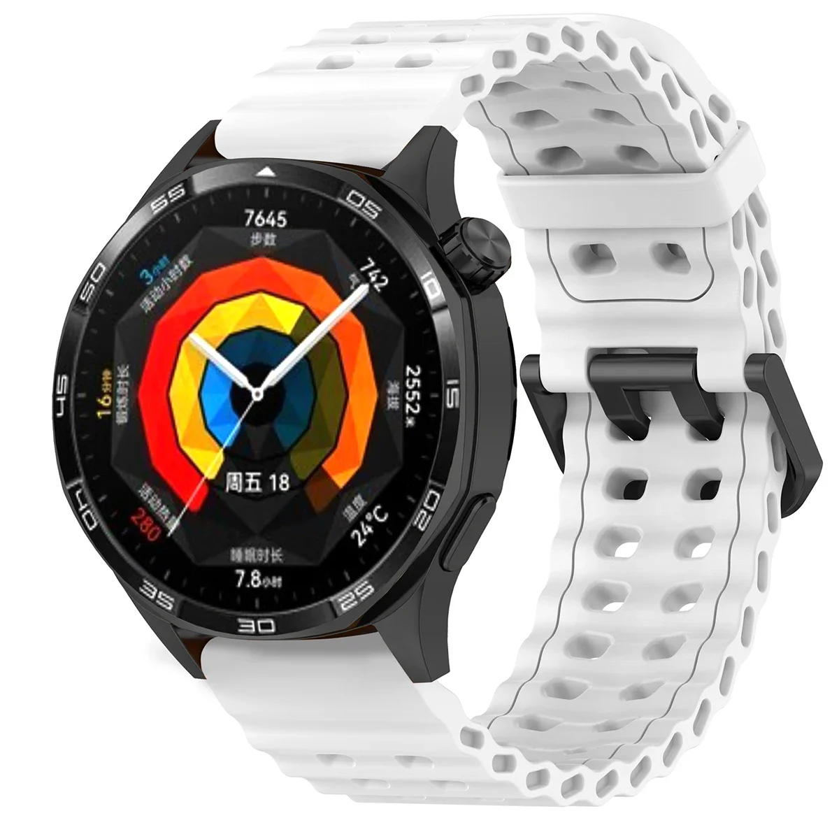 Breathable 22mm Silicone Sports Band