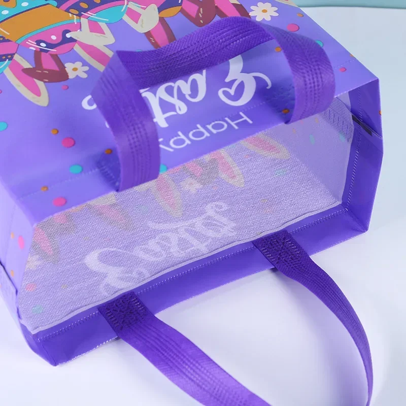 Easter Gift Bag Rabbit Bunny Nonwoven Fabric Packaging Cookies Candy Bags Happy Easter Party Decoration 2024 New Wholesale 4