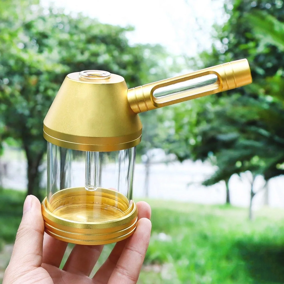Smoking Pipe Kit Aluminum Alloy Glass Dry Burning Grass Herb Tobacco Pipes Hookah Set Portable Shisha Smoke Pipa for Gifts tobacco pipe herb smoking pipe smoking pipe glass smoking pipe