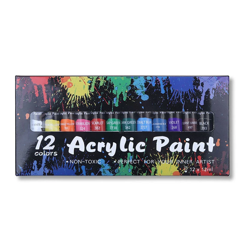 Professionele Verf 12 Kleuren Stof Verven Tekening Stof Set Art Supplies Voor Studenten Kunstenaars|Acrylverf| - AliExpress