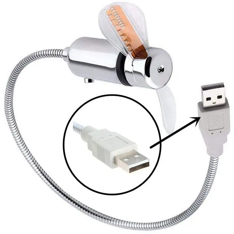 Led Rgb Light Programmable Fan Soft Blade Flexible Gooseneck Diy Message Mini Usb Fan PC Notebook USB LED Clock Time Display cooling fan,gaming cooling fan