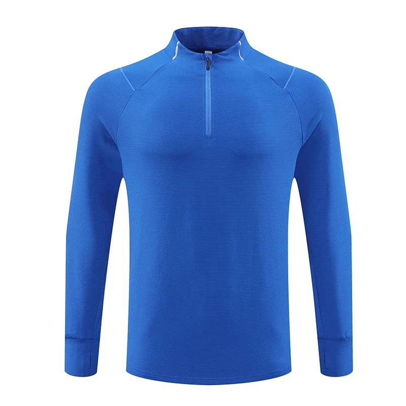 도매 빈 축구 훈련 Tracksuit 사용자 정의 로고 남자 편안한 축구 유니폼 주머니와 절반 지퍼 Tracksuit 203