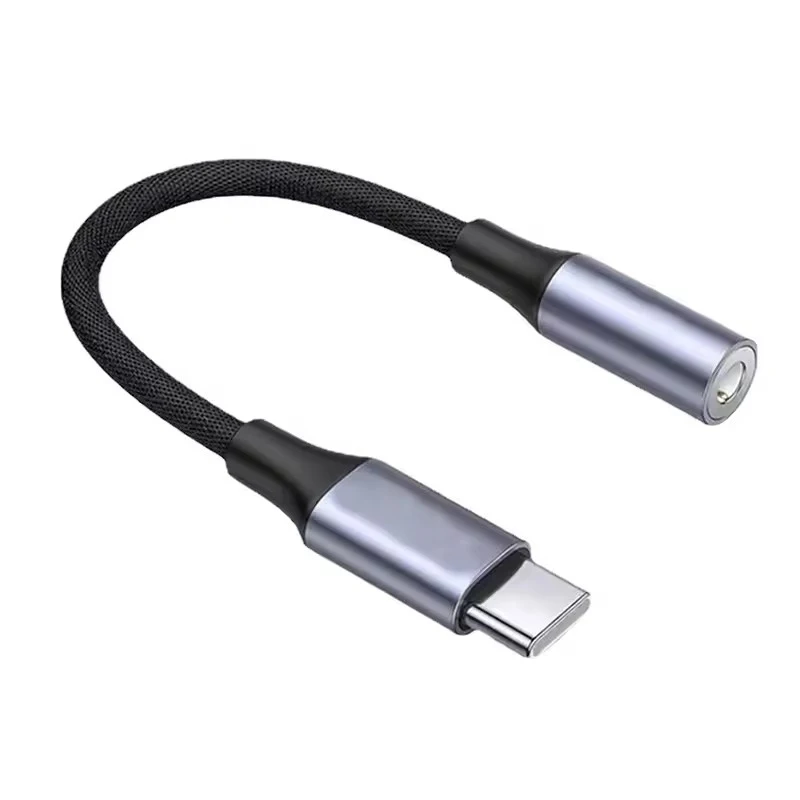 1-7개입 타입-C 3.5 잭 오디오 케이블 USB C-3.5mm 잭 AUX 어댑터 휴..