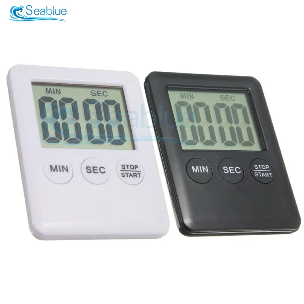 Multi-Function Digital Kitchen Timer with LCD Display for Cooking, Baking, and Exercise