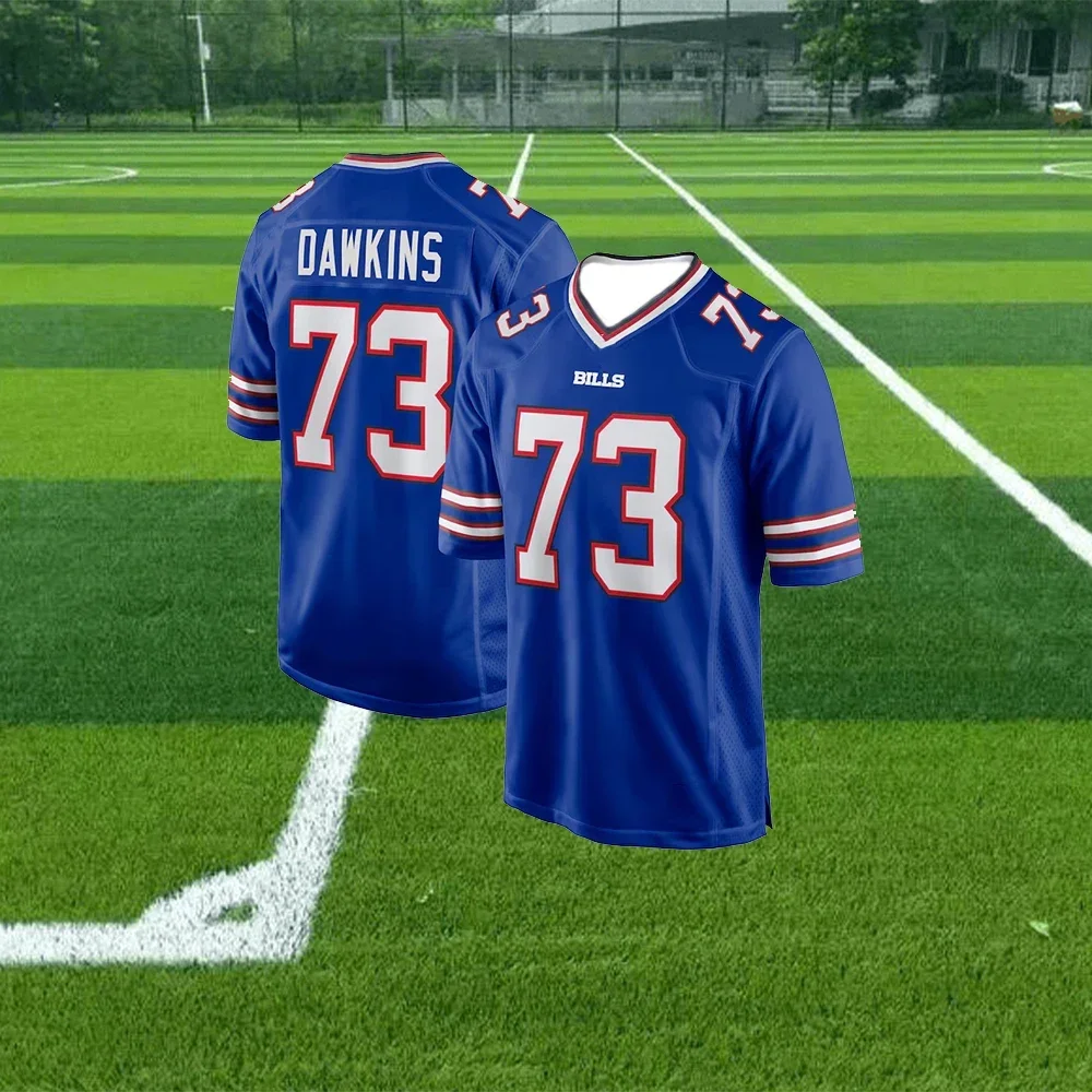 thumbnail image 1 of Camiseta de fútbol americano de Buffalo, ropa deportiva, camisetas de equipo de entrenamiento, Bill Allen, número 10, serie de números impresos en 3D, las camisetas más vendidas, 1 of 5