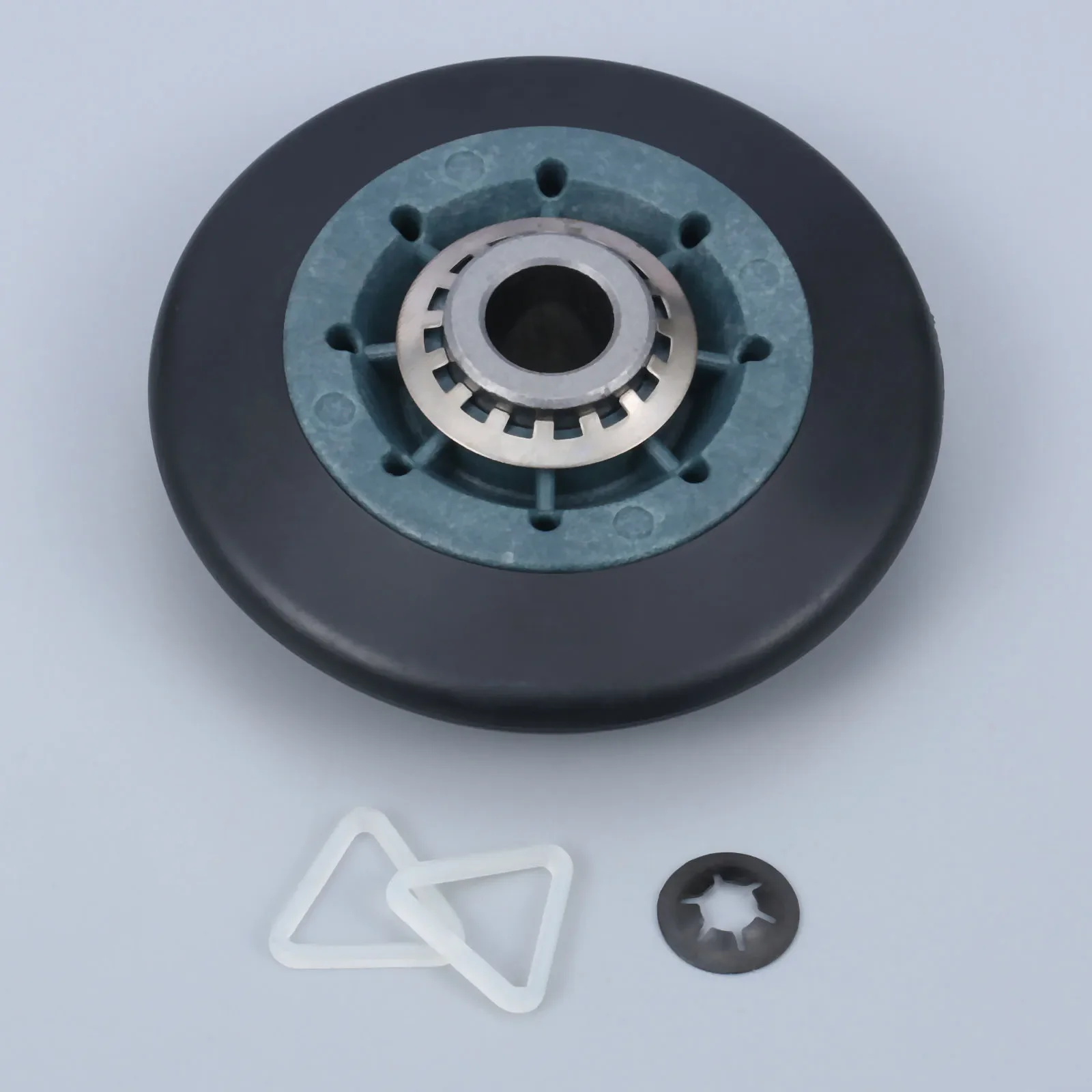 

1 Set Dryer Drum Support Roller with Rings for Whirlpool Maytag Jenn-Air Amana #WPW10314173 AP6019303 PS11752609 8536974 8536973