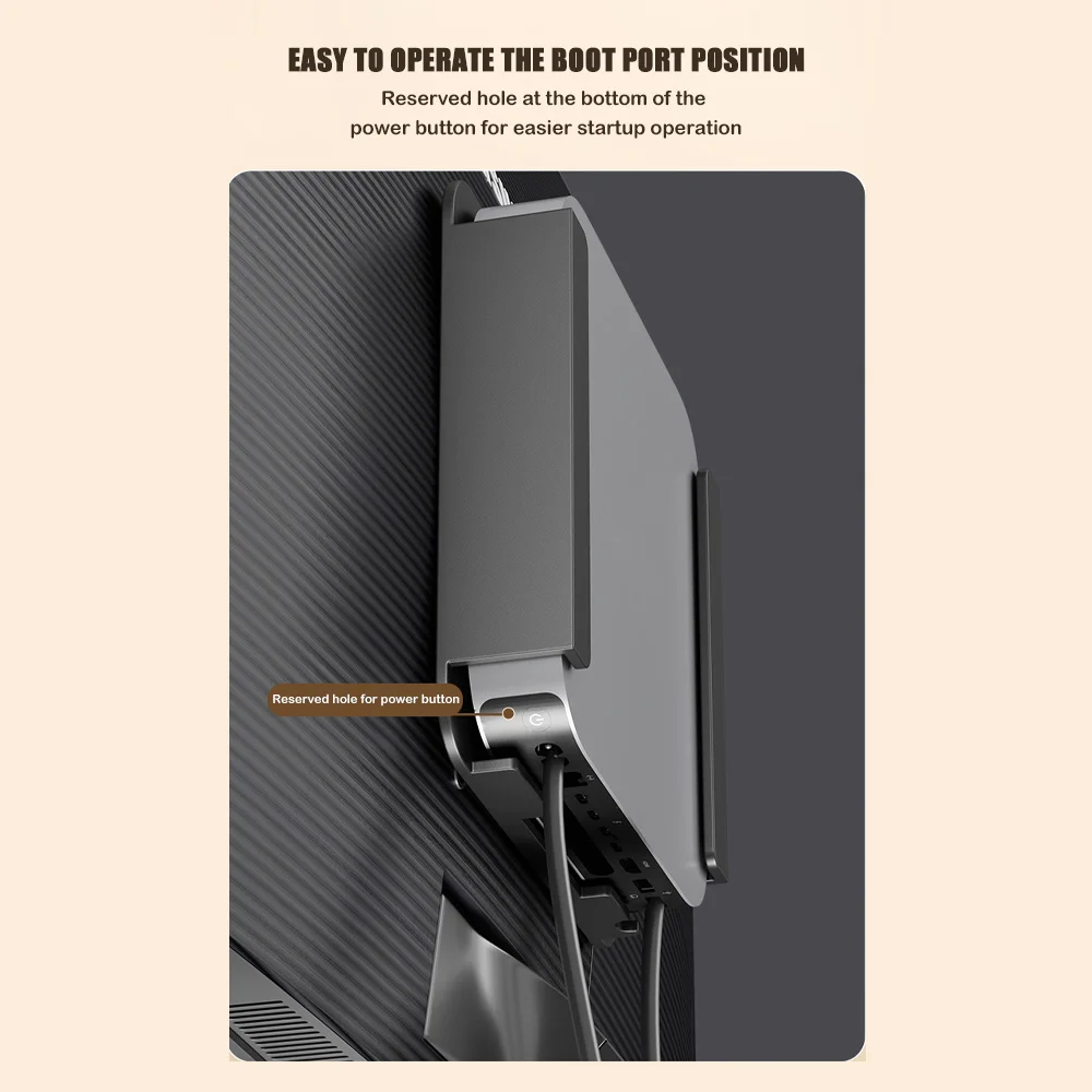 7.8인치 호스트 벽 브래킷 강철 방열 호스트 스토리지 랙 다중 설치 방법 Apple Mac Mini용 긁힘 방지