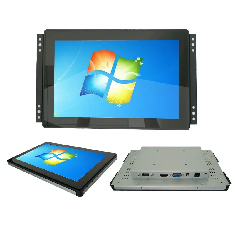 

PCAP 1280x800 IPS Panel Ture Flat 10.1 inch Capacitive Touch Screen Open Frame Monitor