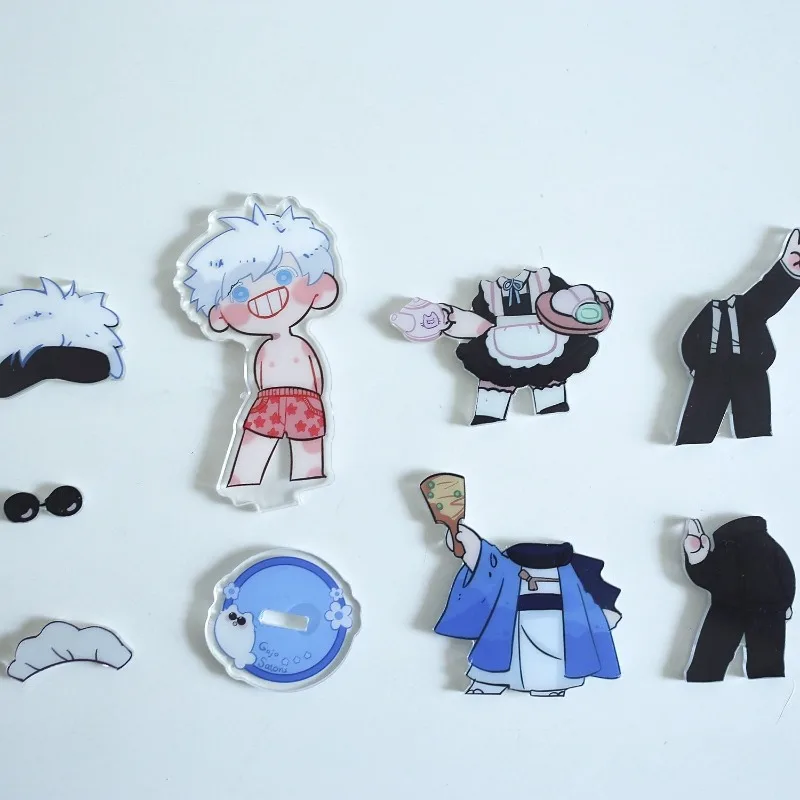 

Jujutsu Kaisen Satoru Gojo Getou Suguru Magnetic Replacement Acrylic Stand Anime Peripheral Cute Cartoon Model Doll Kawaii Goods