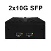 Factory Micro Firewall Appliance Intel N100 Quad Core Fanless Mini PC 2x10G SFP+ 2xi226-V 2.5G Network Gateway Soft Router PC 3