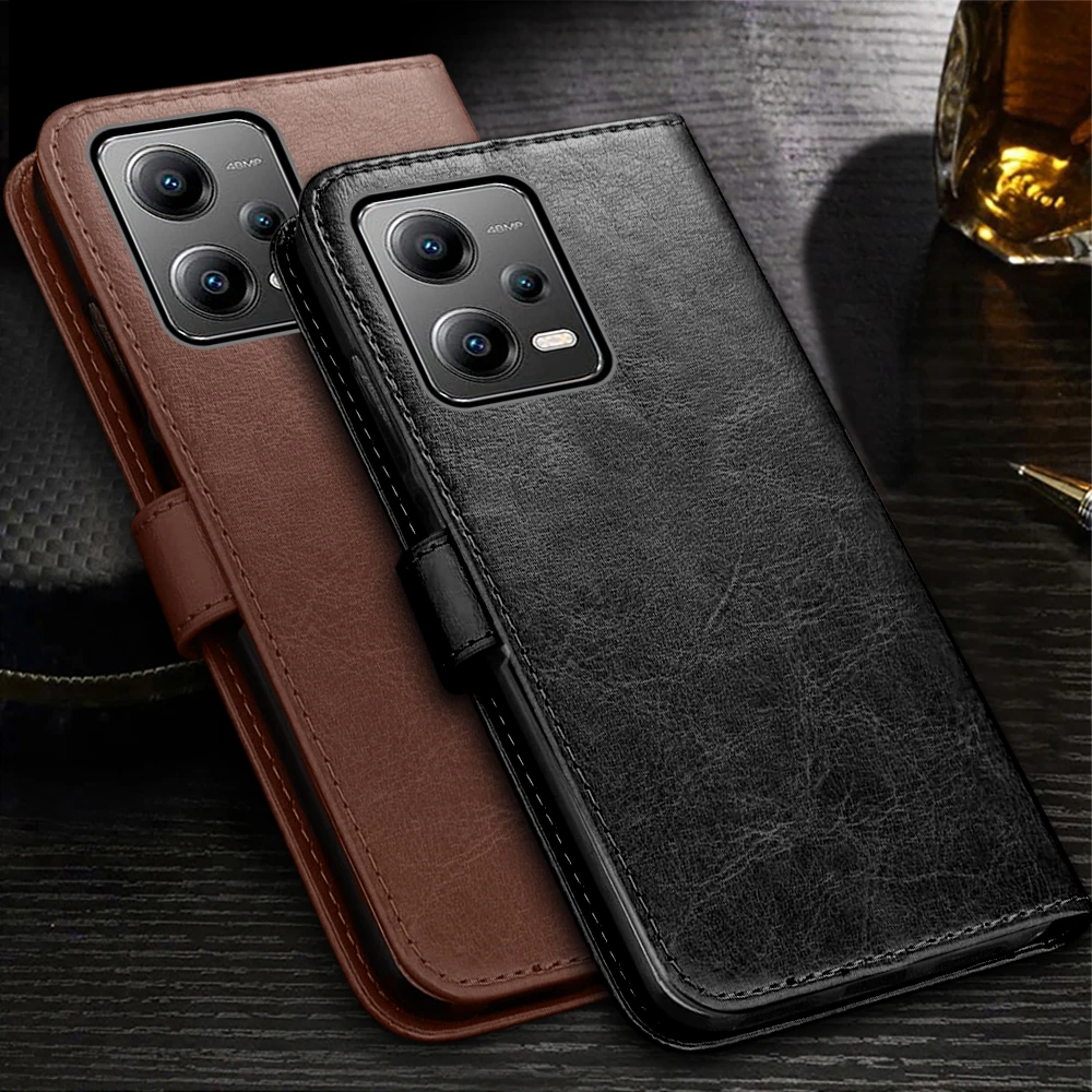 WOBURN Custodia In Pelle PU Con Flip E Supporto Per Xiaomi Poco X5 PRO 5G – Chiusura Magnetica – Colore Blu - 3
