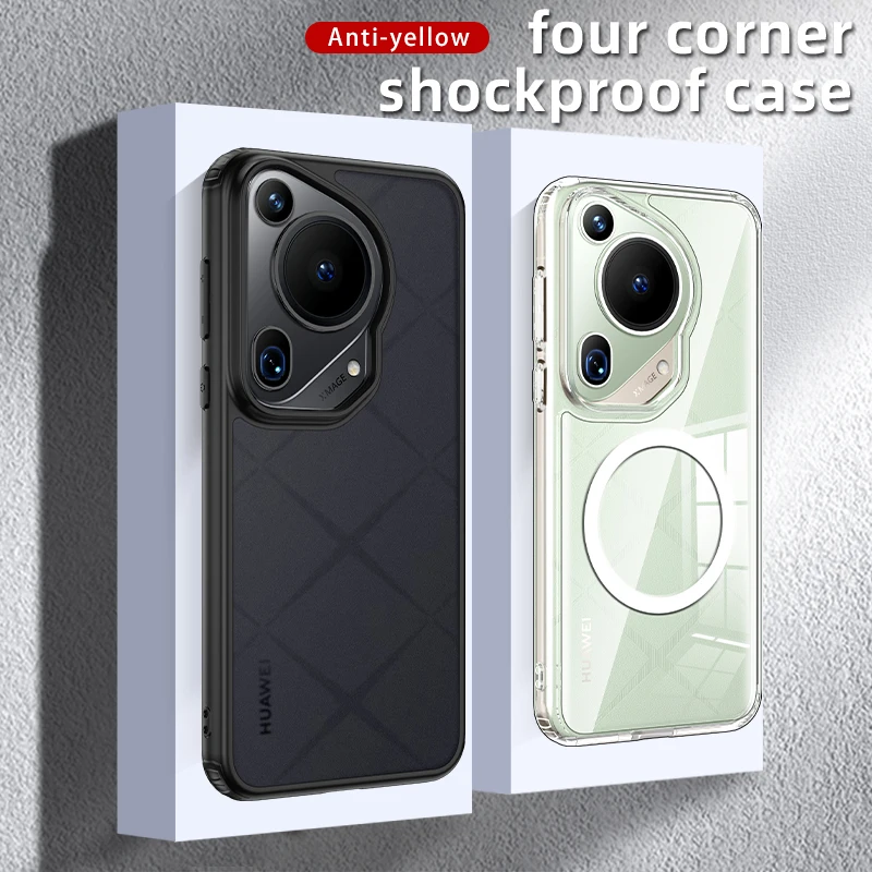 Sleek & Durable Magnetic Wireless Charging Armor Case - Military Grade Shockproof Protection