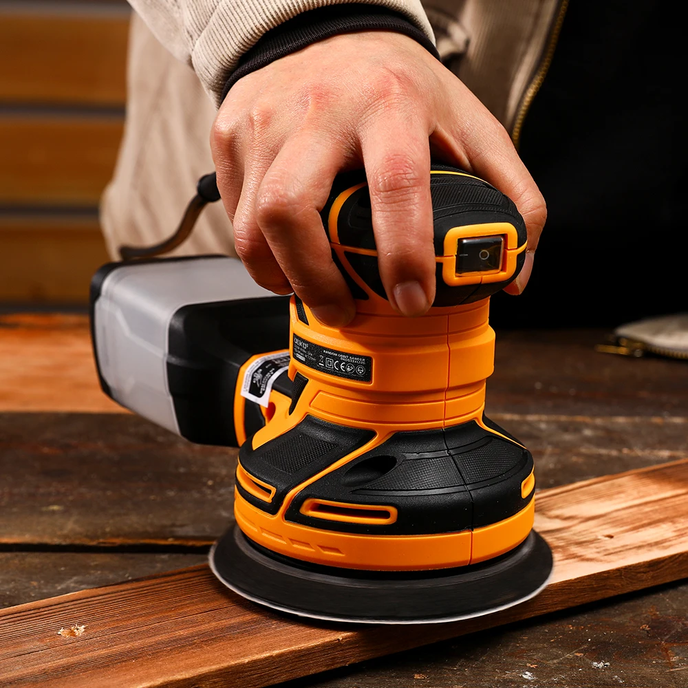 DEKO DKOS32XL125 320W Speed 14000pm Random Orbit Sander   Carpenter Strong Dust Collection Polisher Home DIY 5