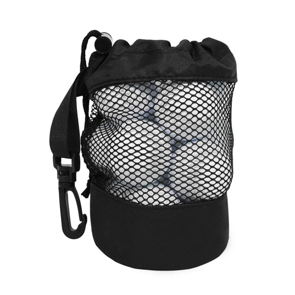 Golf Ball Bag Mesh Lightweight Durable Stuff Sack Drawstring Bag For Tennis Balls Gym Shower Washing Toys 16.5 x 14cm