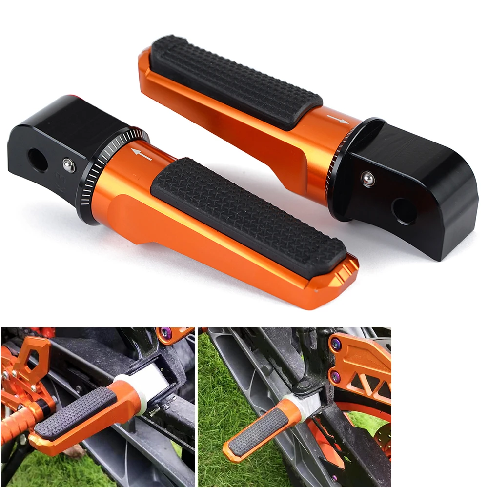 Rear Passenger Foot Pegs Footrests For KTM 125 390 Duke 125 390 2017