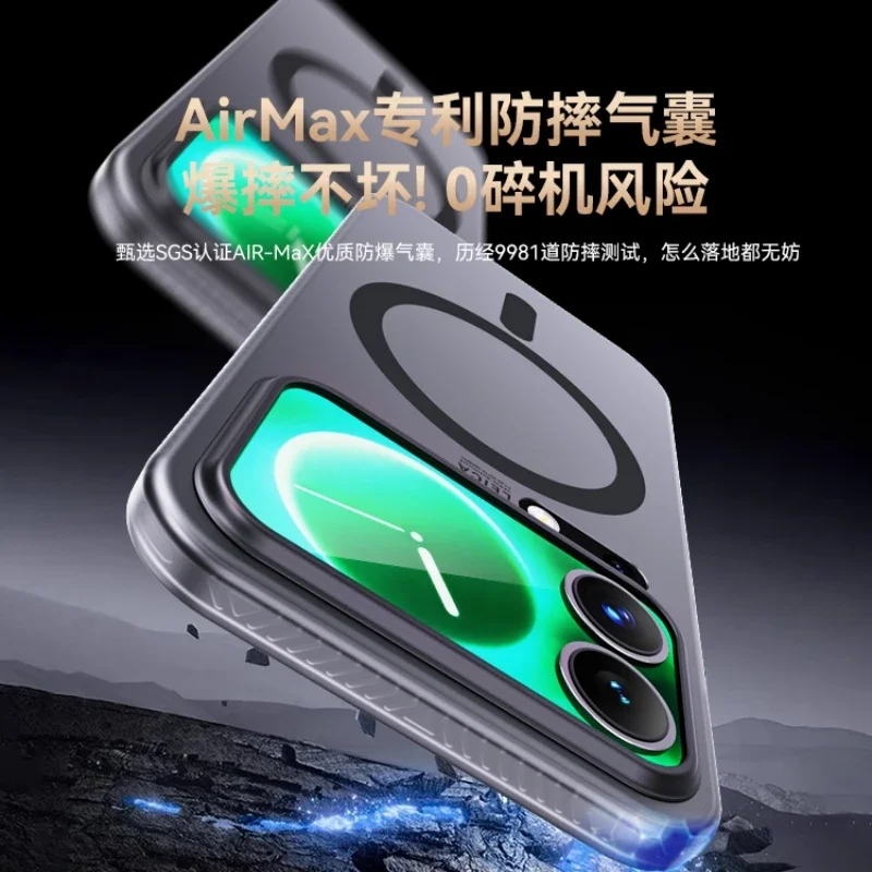 Magsafe Magnetic Luxury Matte Transparent Camera Protective Case