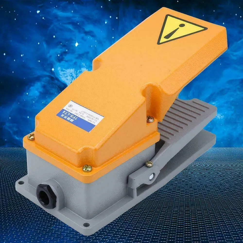 

Heavy Duty LT4 Foot Switch Pedal Cast Aluminum 15A SPDT Self-reset Power Controller With Protective Cover AC380V DC220V