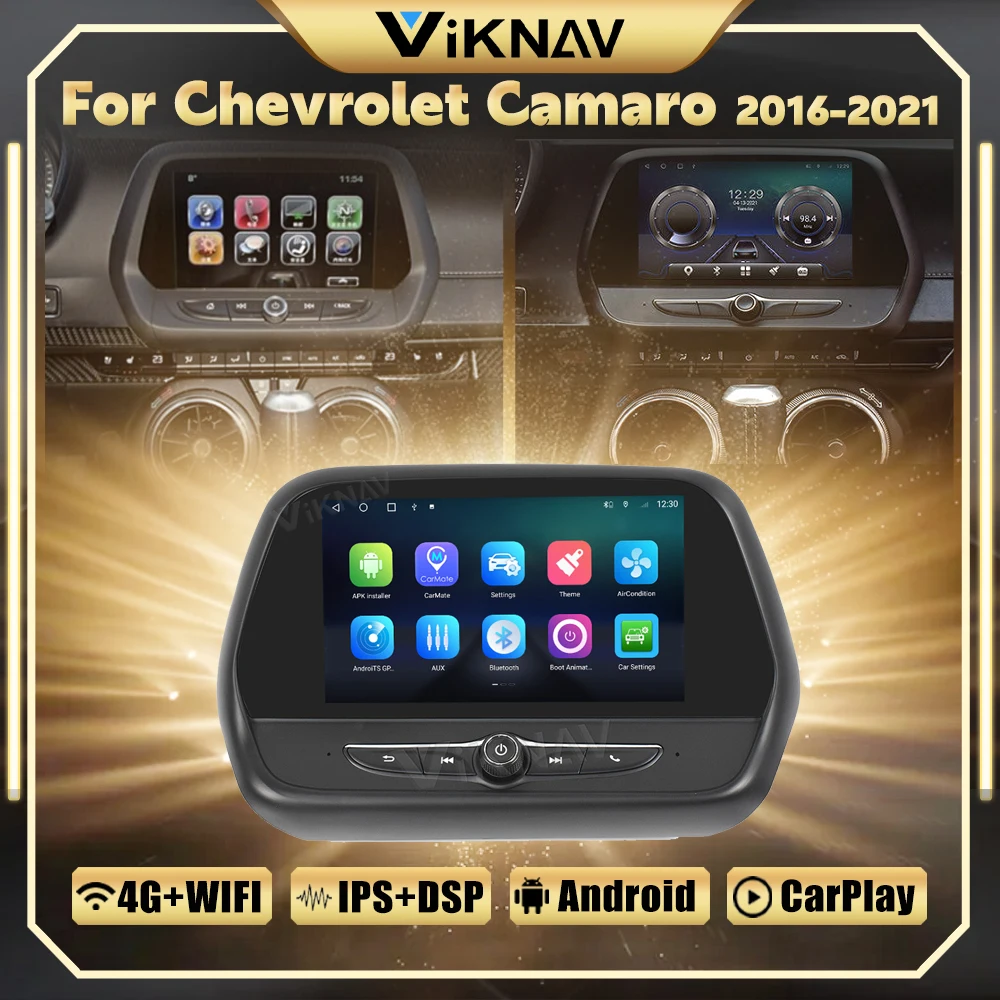 

Android 10 Car Radio 128GB For Chevrolet Camaro 2016 2017 2018 2019-2021 Auto Multimedia Player GPS Navigation Stereo Receiver