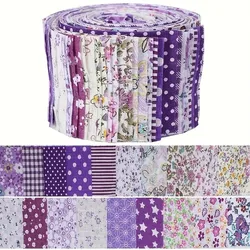 Floral Dreams Precut Fabric Strips (40 - Pack) for Quilting & Sewing - 100% Premium Material (40PC)