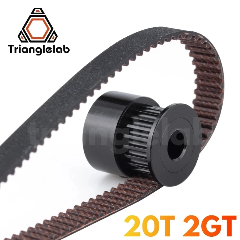 Trianglelab Black  20 6MM P5 teeth Aluminum Timing Pulley Belt Pulley for 6mm Synchronous Belt Gear Wheel Sprocket