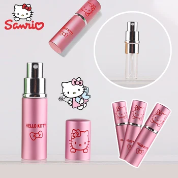 산리오 헬로 키티 애니메이션 프레스 스프레이 병, 귀여운 휴대용 향수 알코올 여행 서브 패키지 병, 다기능 물뿌리개