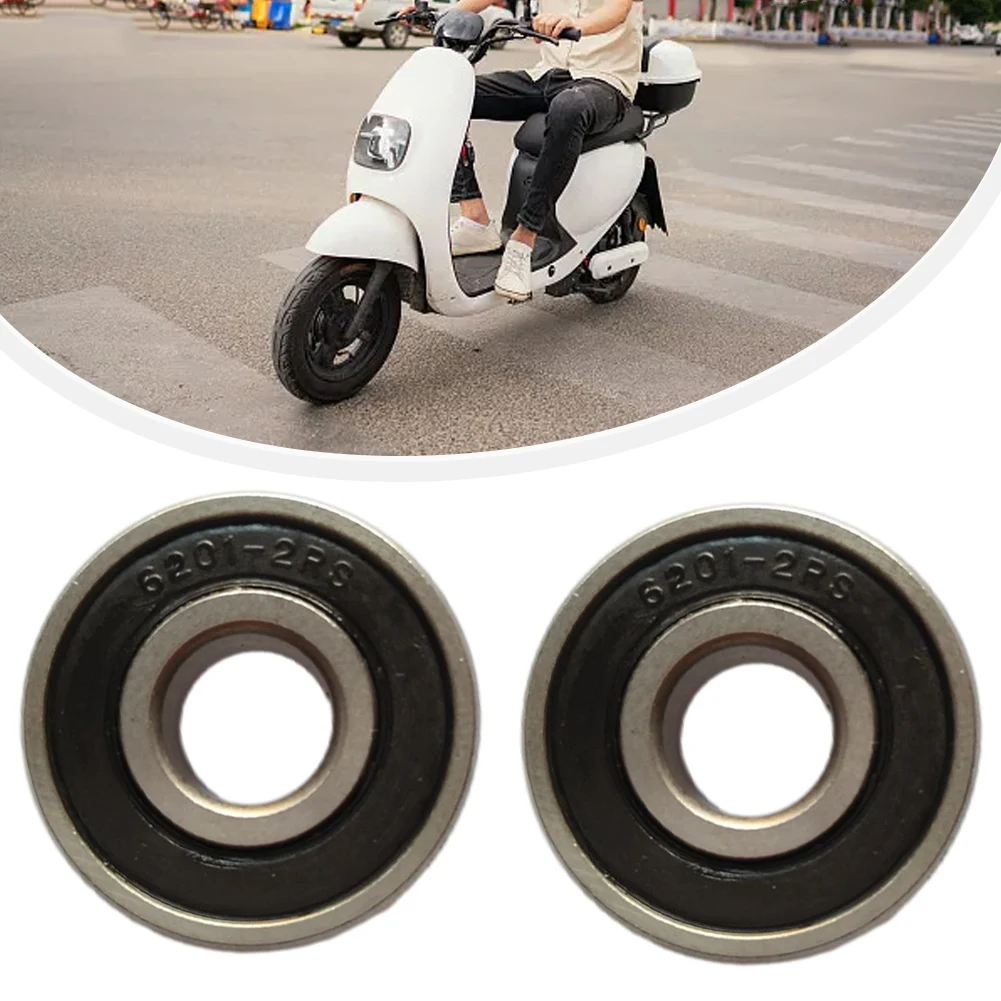 

2pcs Bearing Electric Vehicle Deep Groove Ball Bearing 6201RS Bearing Special Shaft For Electric Bicycle/Motorcycles Accessories