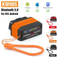 KONNWEI KW905 ELM327 OBD2 Car Scanner Bluetooth 5.0 Engine Fault Scanner Tool OBDII Code Reader Diagnostic Tool for Android/IOS 1