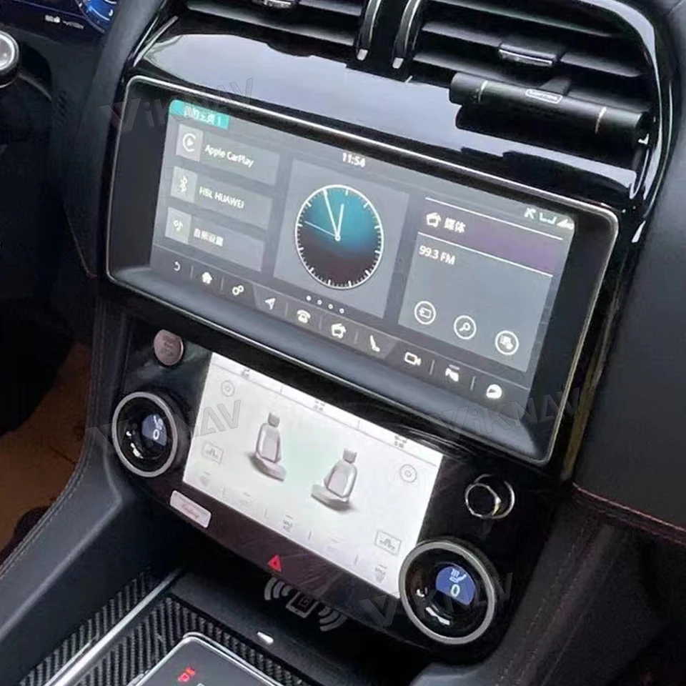 Jaguar XE XF F-PACE Climate Control Touch Screen - 10" IPS Replacement AC Panel For 2015-2020 Models