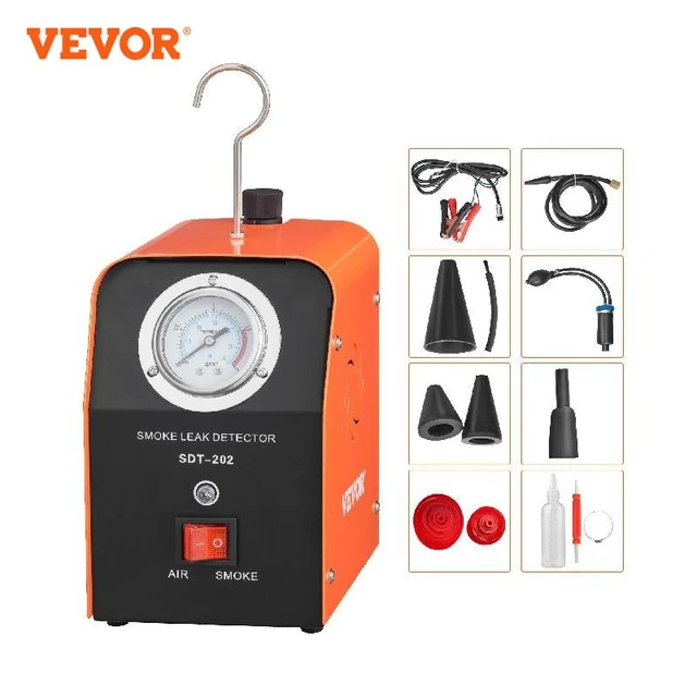 Vevor rauch maschine automotive evap rauchleck detektor mit manometer  leckage tester für alle auto motorrad lkw boot - AliExpress