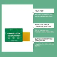 Savon au curcuma et au citron (1 ou 2 pièces) pour l'élimination des taches brunes, l'éclaircissement de la peau, le lavage du visage et du corps, le nettoyage en profondeur, la nutrition et l'atténuation de l'hyperpigmentation 4