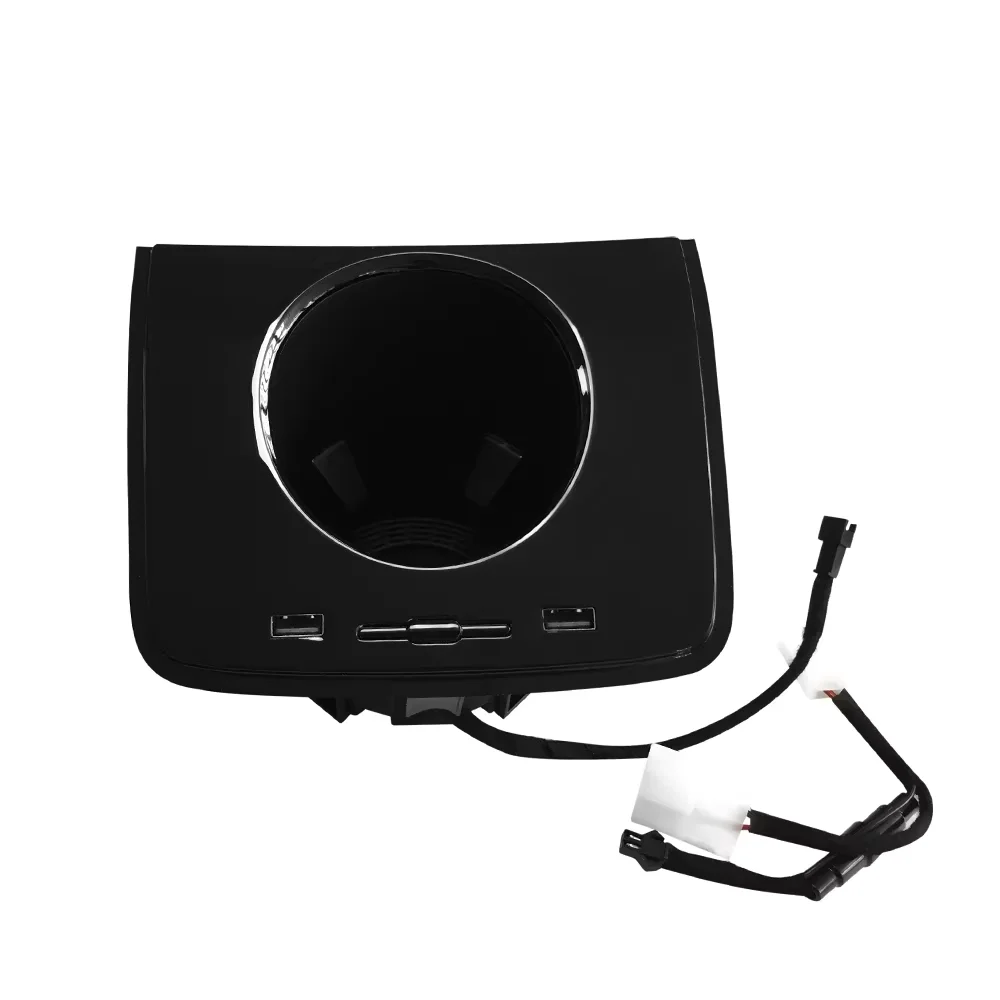 차량용 무선 충전기 USB 충전, 볼보 XC90 XC60 C60 V60 2019 V90 S90 2018 LED 물컵 음료 거치대, 빠른 휴대폰 충전