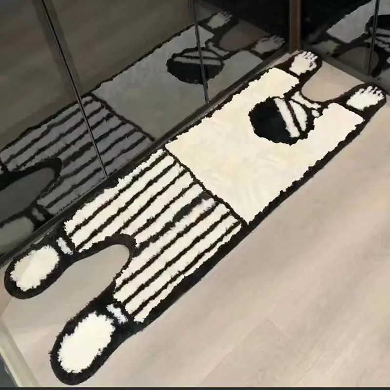 VIKAMA Niedlicher Cartoon-Teppich, verdickt, verschlüsselt, weicher Flor, rutschfeste Unterlage, Schlafzimmer, Wohnzimmer, Kinderzimmer, weiche, niedliche Heimdekoration – Detail 6