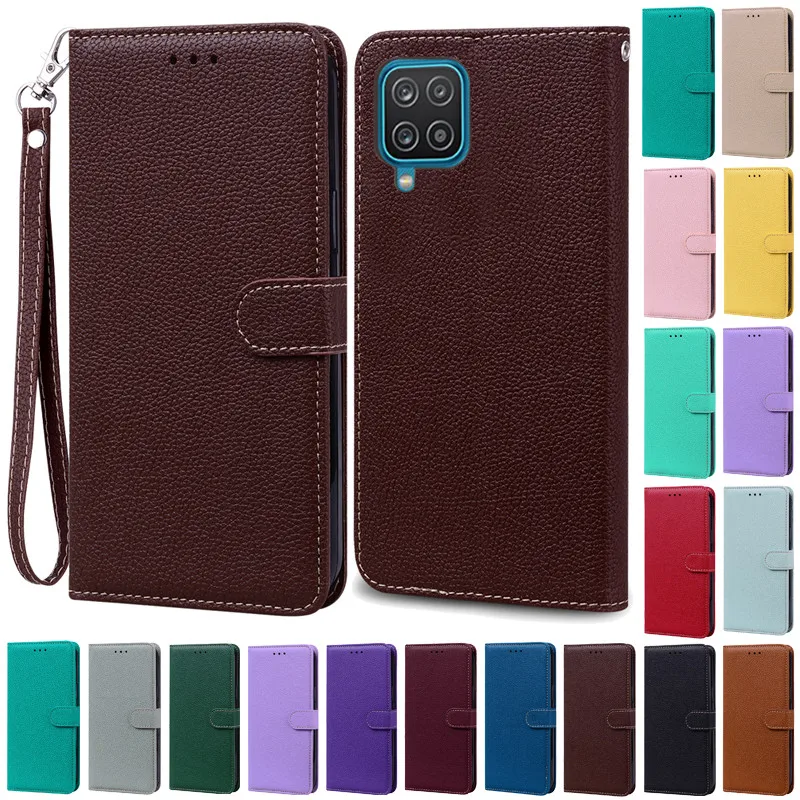 Samsung Galaxy M12 Case Luxury Leather Wallet For Samsung M12 M 12 Flip Cover Phone Bumper