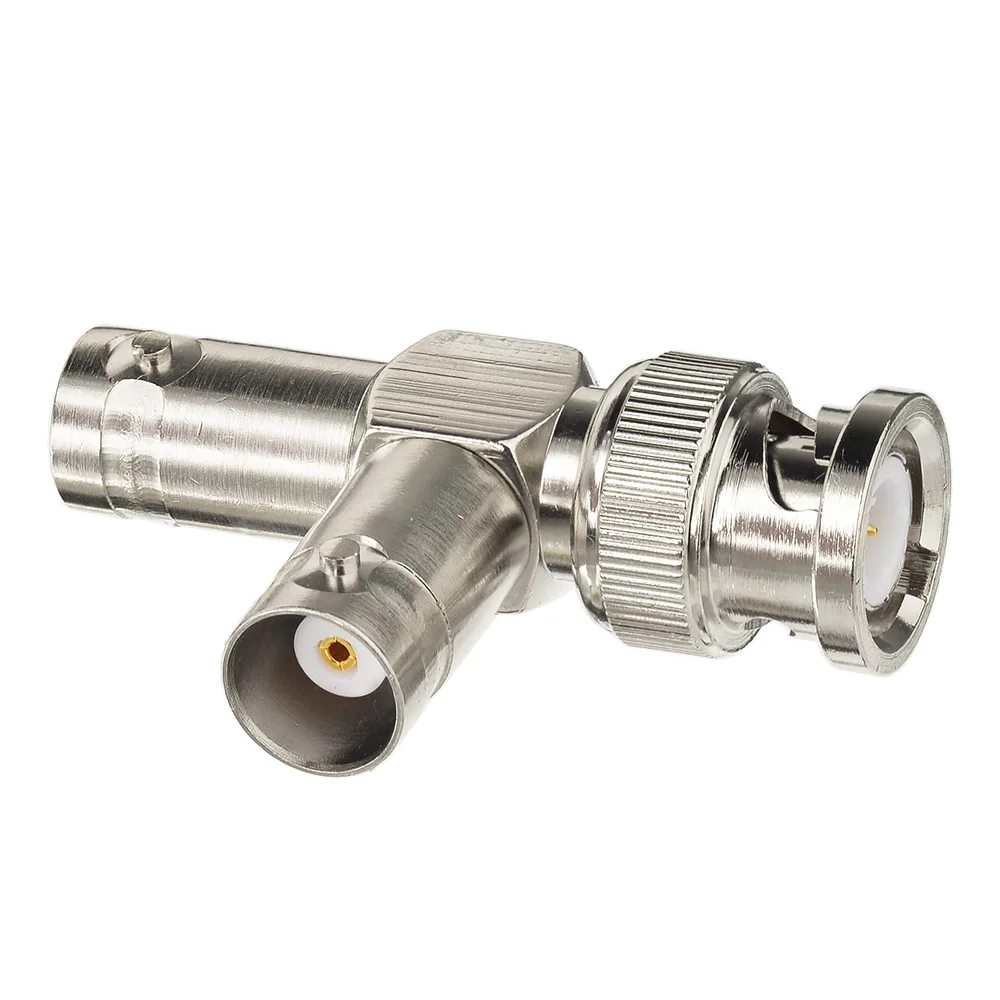 BNC Female to Male T Shape Video Splitter Adapter for CCTV