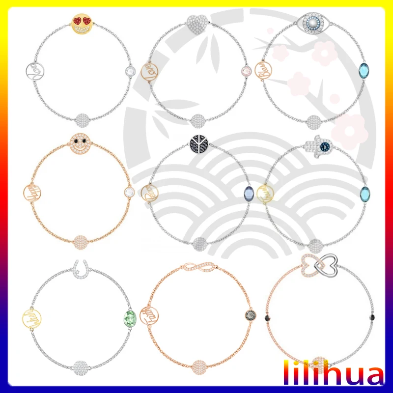

SL032-Australian Pharmacy Direct Mail Bracelet Magnetic Buckle Rose Gold Platinum Simple Personality Austrian Crystal