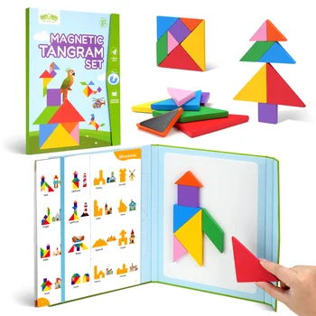 Magnetic Wooden Tangram Book 1