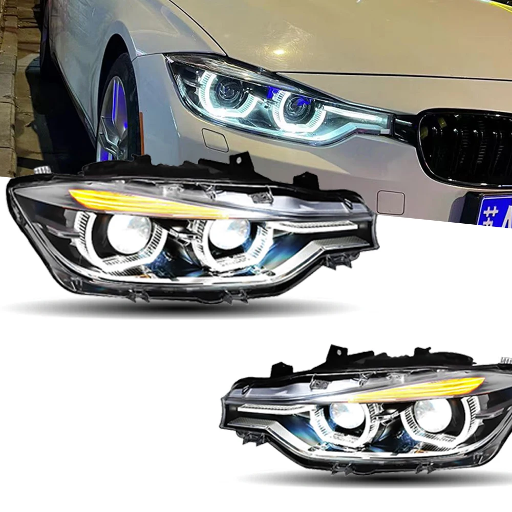 

Передняя фара для BMW F30 F35 320i 318i, светодиодные фары 2013-2016, передняя фара, Стайлинг автомобиля, дневные ходовые огни, линзы, автомобильные аксессуары