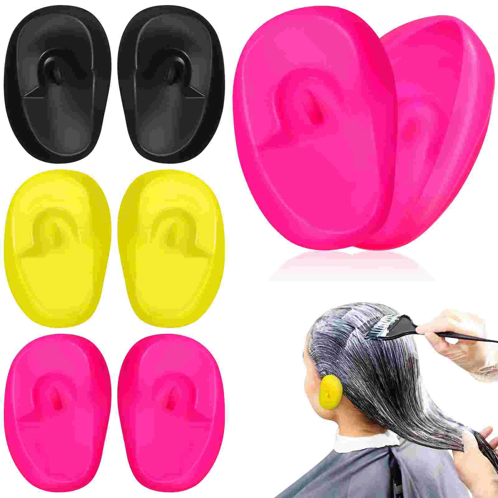 

Earmuffs Hair Coloring Protectors Dye Salon Covers Plastic Dyeing Accessories Erasers