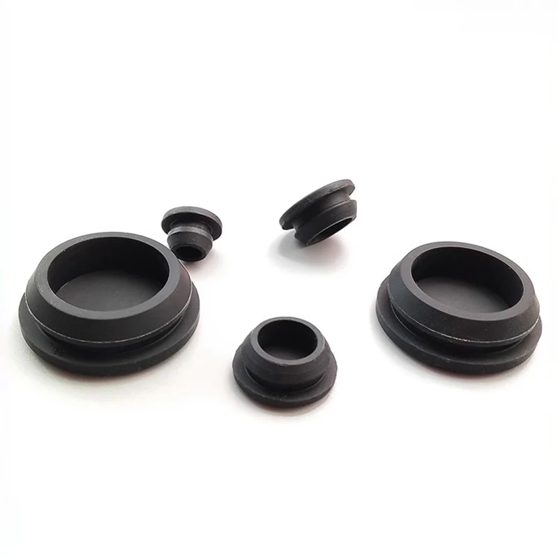 Snap-on Silicone Rubber Cap 2.5-60.6mm T Type Hole Plug Cover Blanking End Cap Tube Inserts Bung Seal Stopper Sealing Plug