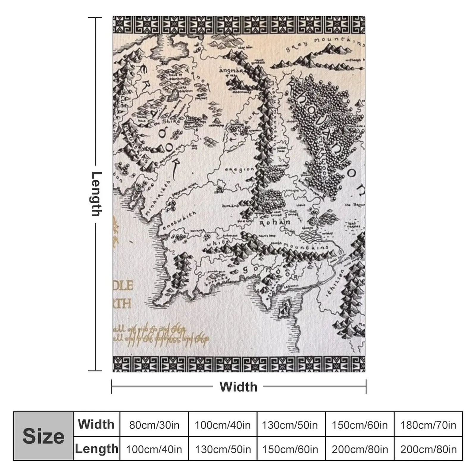 Middle Earth Throw  Ʈ ,  , ߷Ÿ , ̵ ħ  , ǰ