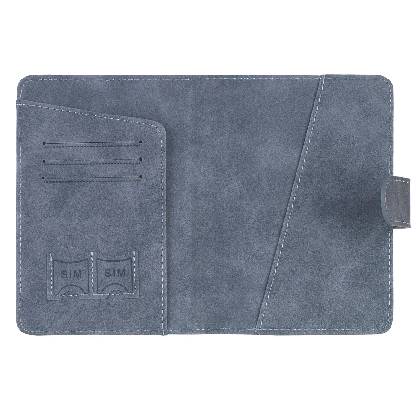 Unisex RFID Blocking Leather Passport Holder Cover Wallet
