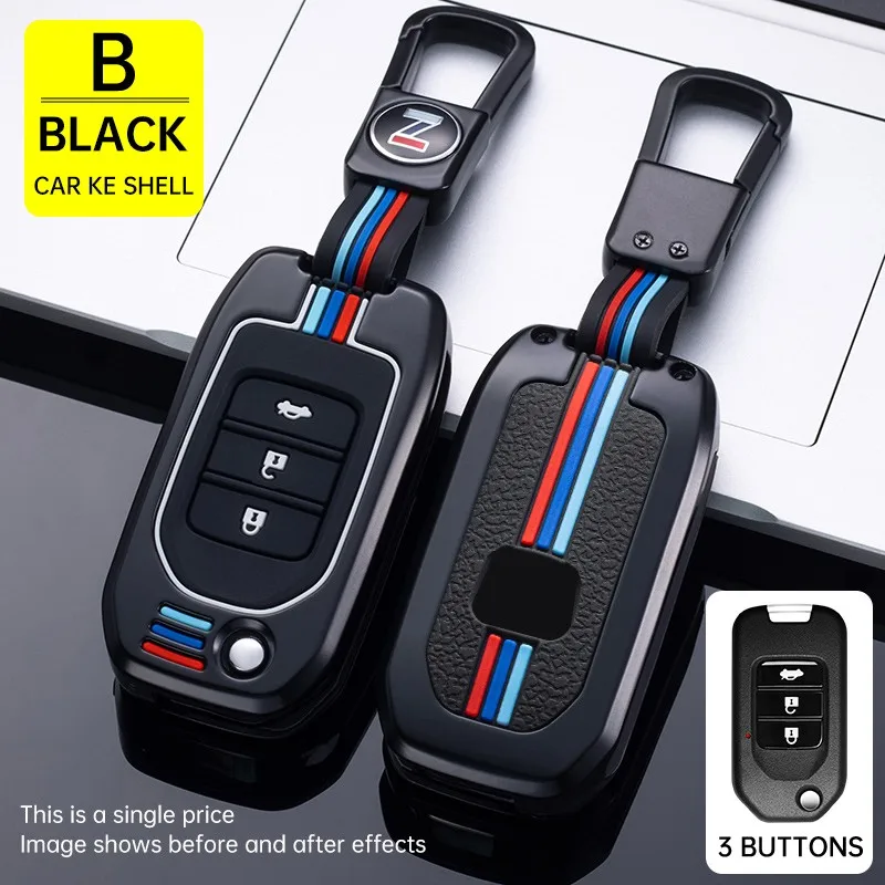 Umq Car Key Fob Pocket Cover Case For Honda Civic Crv Hrv Accord Jade