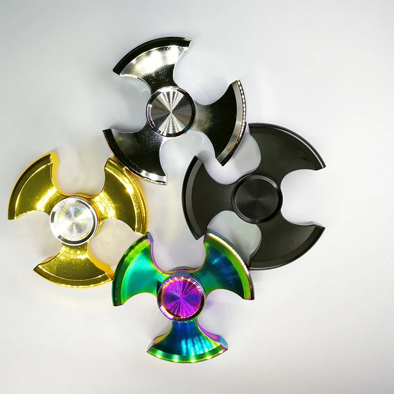 

Three-Leaf Fingertip Gyro Fidget Spinner Decompression Rotating Finger Finger Metal Hand Spinner Fidget Toy For Kids Gifts